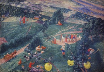 noon 1917 Kuzma Petrov Vodkin Oil Paintings